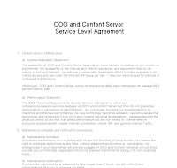 Service Level Agreement(영문서비스계약서)